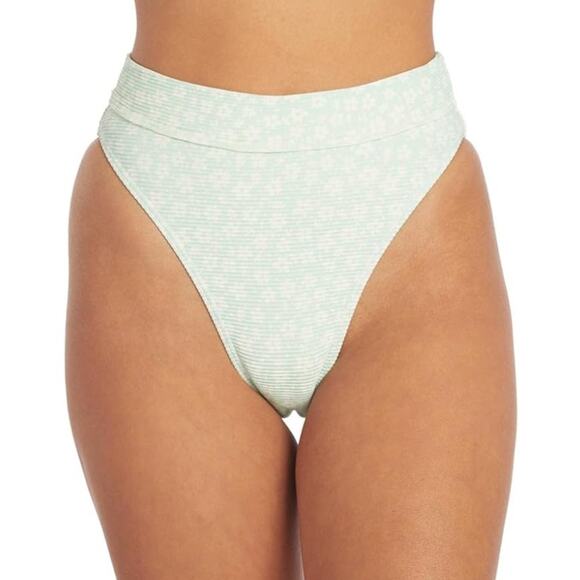 Billabong Crush On U Maui Bikini Bottom Mint to Be Size L/12 - Picture 1 of 9